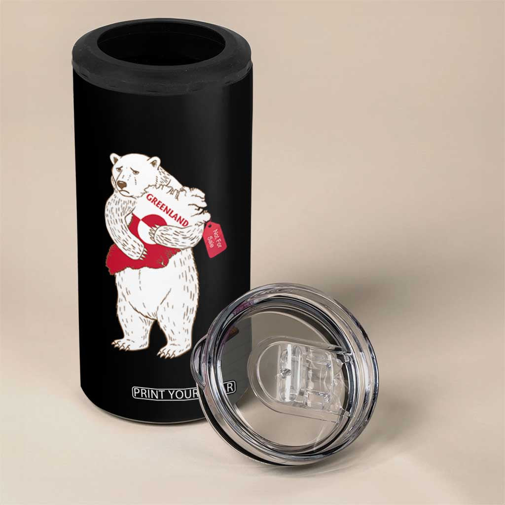 Greenland Is Not For Sale 4 in 1 Can Cooler Tumbler Greenland Bear Hug TS11 Print Your Wear
