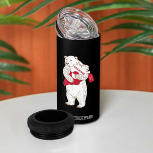 Greenland Is Not For Sale 4 in 1 Can Cooler Tumbler Greenland Bear Hug TS11 Print Your Wear