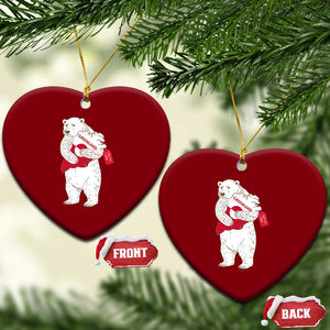 Greenland Is Not For Sale Ceramic Ornament Greenland Bear Hug TS11 Print Your Wear