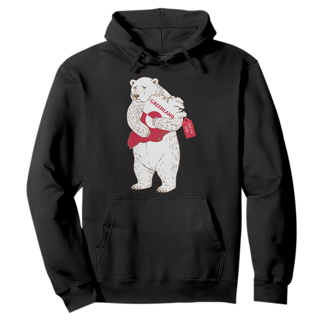 Greenland Is Not For Sale Hoodie Greenland Bear Hug TS11 Black Print Your Wear