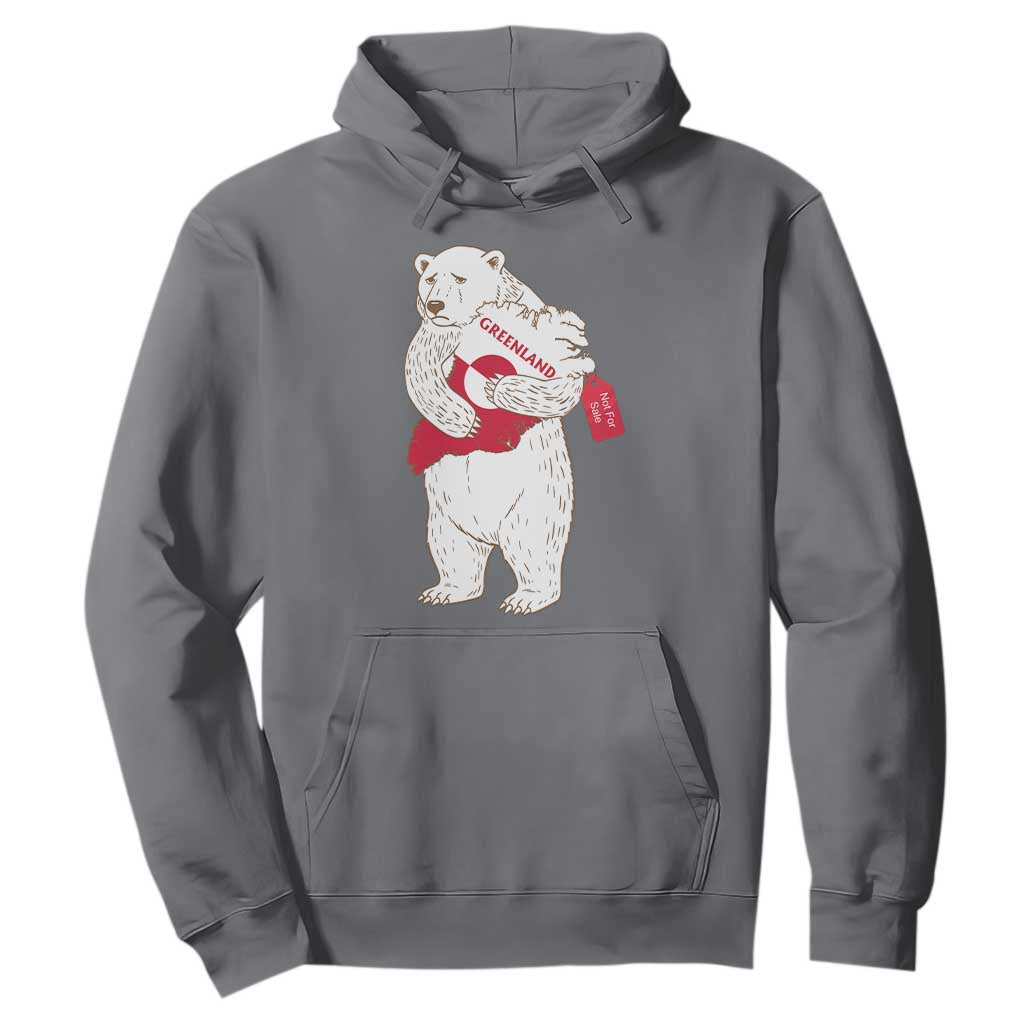 Greenland Is Not For Sale Hoodie Greenland Bear Hug TS11 Charcoal Print Your Wear