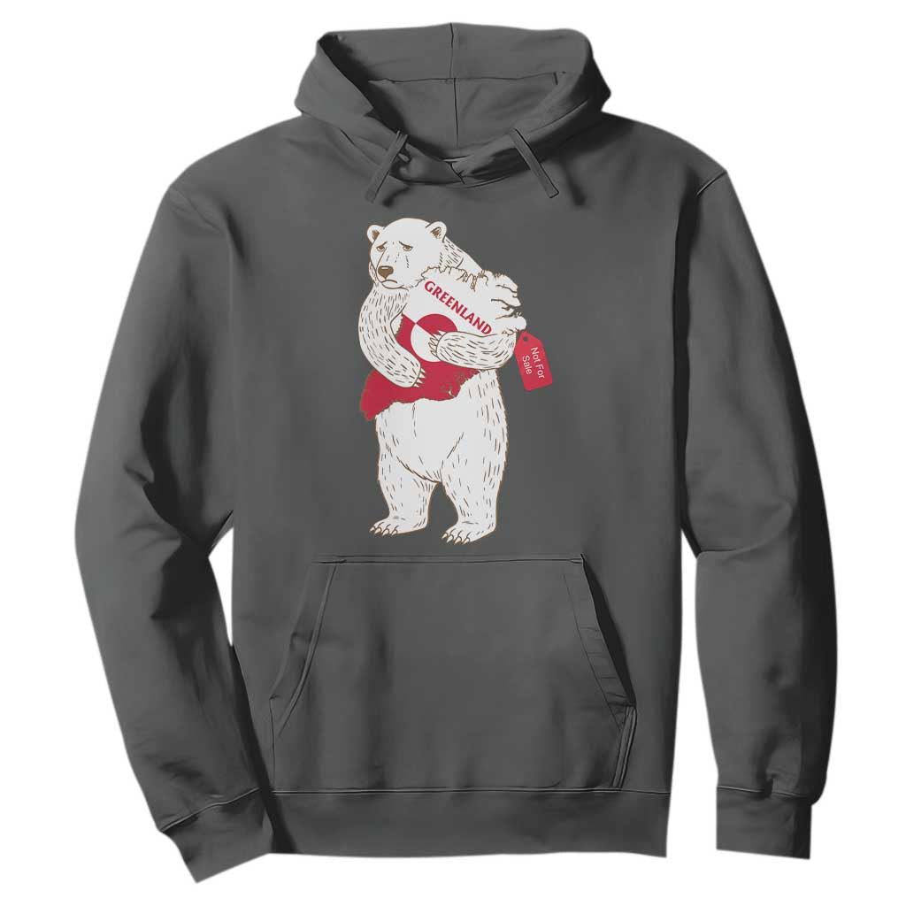 Greenland Is Not For Sale Hoodie Greenland Bear Hug TS11 Dark Heather Print Your Wear