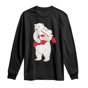 Greenland Is Not For Sale Long Sleeve Shirt Greenland Bear Hug TS11 Black Print Your Wear