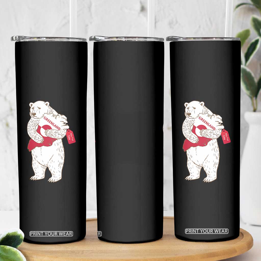Greenland Is Not For Sale Skinny Tumbler Greenland Bear Hug TS11 Print Your Wear