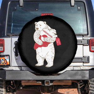 Greenland Is Not For Sale Spare Tire Cover Greenland Bear Hug TS11 No hole Black Print Your Wear