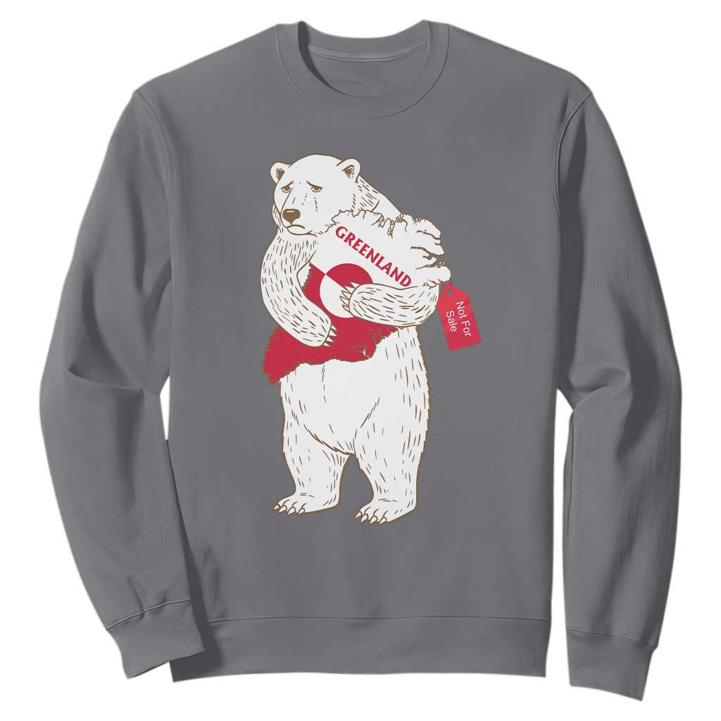 Greenland Is Not For Sale Sweatshirt Greenland Bear Hug TS11 Charcoal Print Your Wear