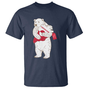 Greenland Is Not For Sale T Shirt Greenland Bear Hug TS11 Navy Print Your Wear