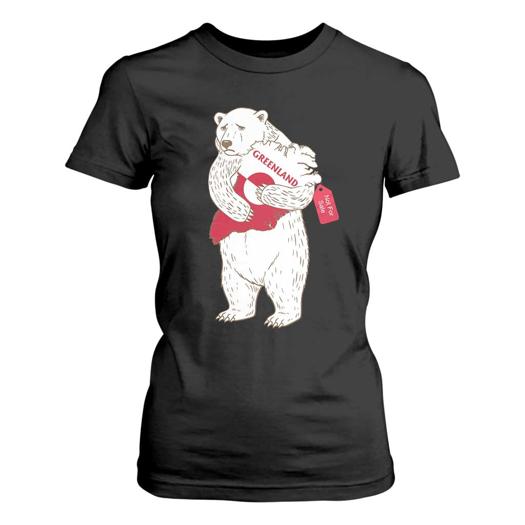 Greenland Is Not For Sale T Shirt For Women Greenland Bear Hug TS11 Black Print Your Wear