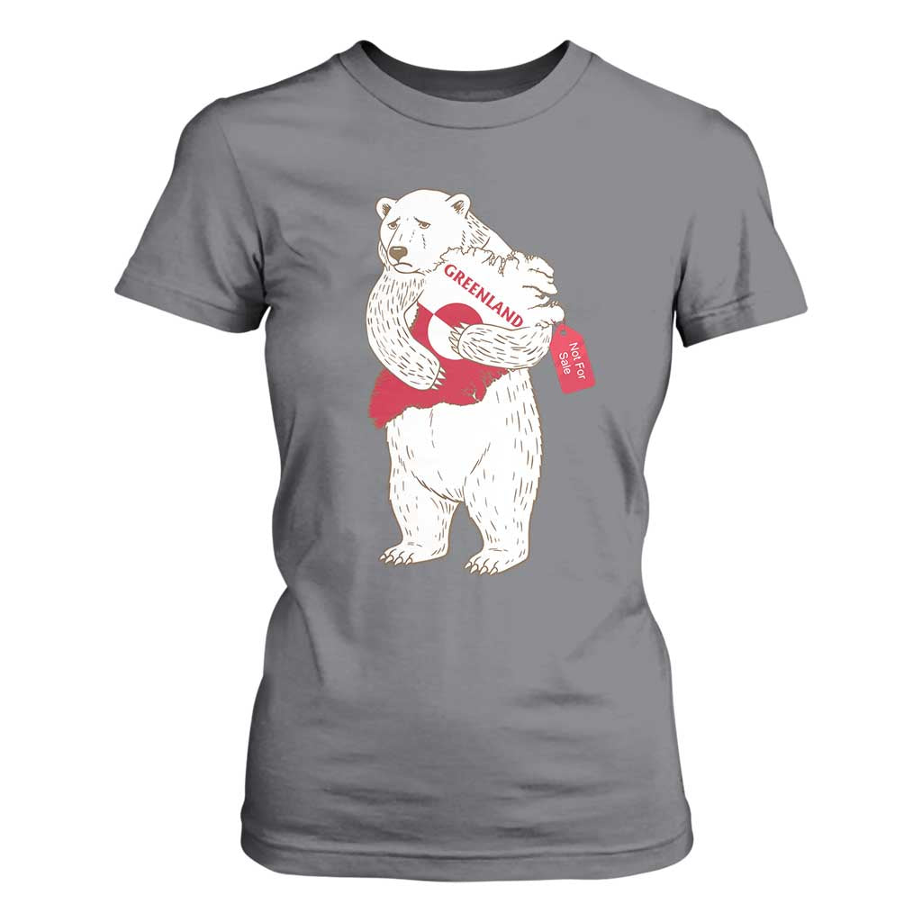 Greenland Is Not For Sale T Shirt For Women Greenland Bear Hug TS11 Charcoal Print Your Wear