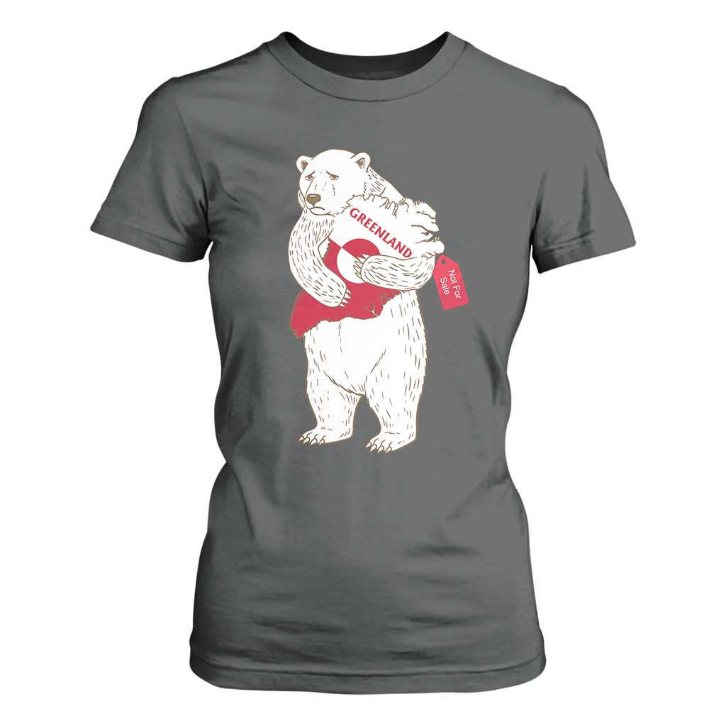 Greenland Is Not For Sale T Shirt For Women Greenland Bear Hug TS11 Dark Heather Print Your Wear
