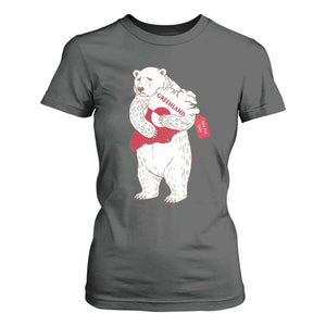 Greenland Is Not For Sale T Shirt For Women Greenland Bear Hug TS11 Dark Heather Print Your Wear
