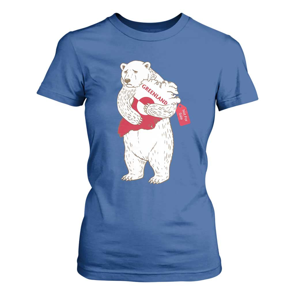 Greenland Is Not For Sale T Shirt For Women Greenland Bear Hug TS11 Royal Blue Print Your Wear