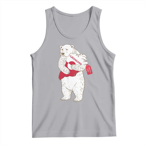 Greenland Is Not For Sale Tank Top Greenland Bear Hug TS11 Athletic Heather Print Your Wear