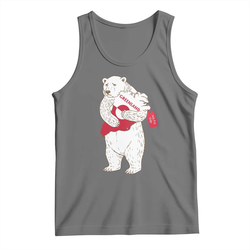 Greenland Is Not For Sale Tank Top Greenland Bear Hug TS11 Black Heather Print Your Wear