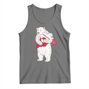 Greenland Is Not For Sale Tank Top Greenland Bear Hug TS11 Black Heather Print Your Wear