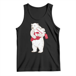 Greenland Is Not For Sale Tank Top Greenland Bear Hug TS11 Black Print Your Wear