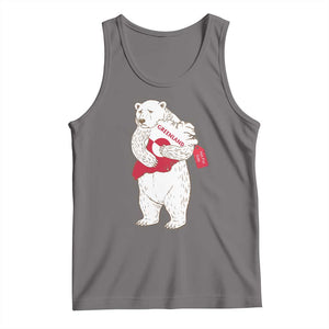 Greenland Is Not For Sale Tank Top Greenland Bear Hug TS11 Deep Heather Print Your Wear