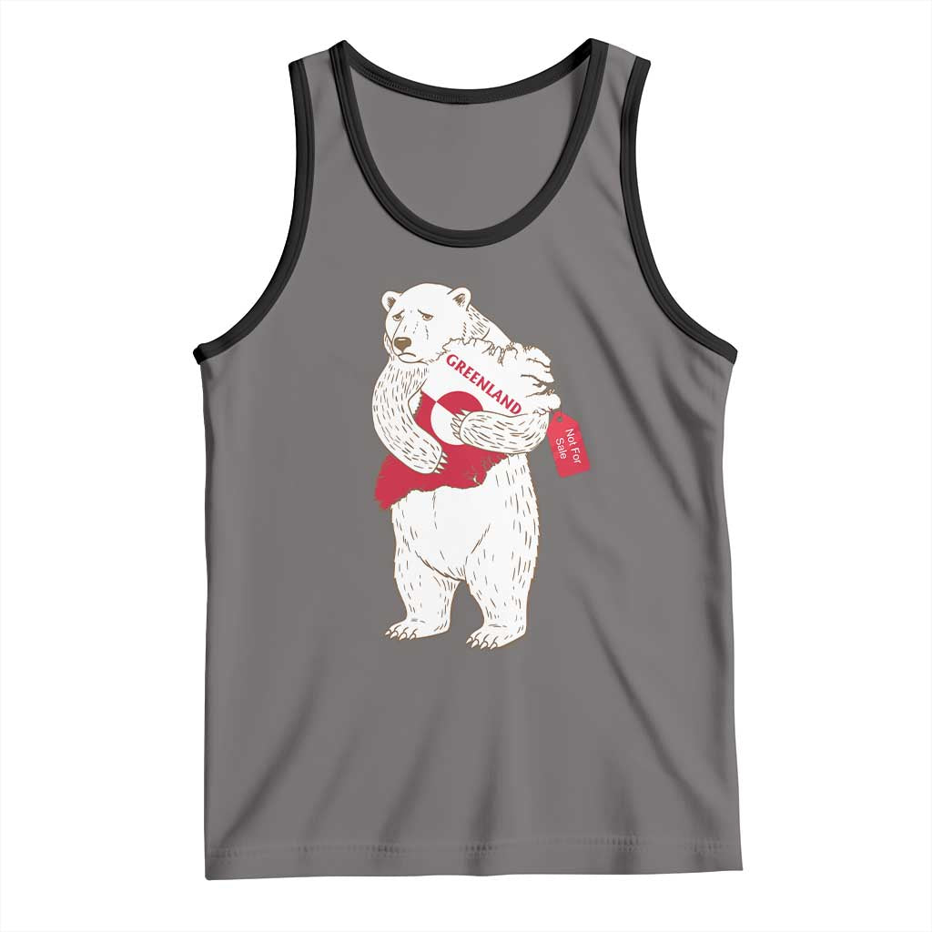 Greenland Is Not For Sale Tank Top Greenland Bear Hug TS11 Deep Heather Black Print Your Wear