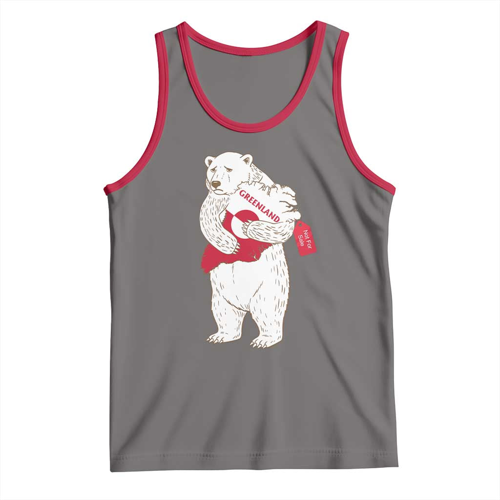 Greenland Is Not For Sale Tank Top Greenland Bear Hug TS11 Deep Heather Red Print Your Wear