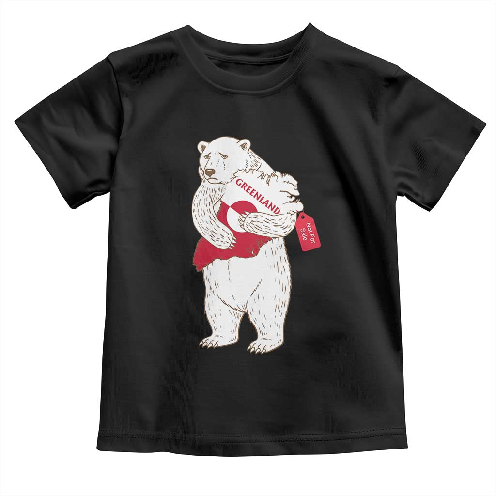 Greenland Is Not For Sale Toddler T Shirt Greenland Bear Hug TS11 Black Print Your Wear