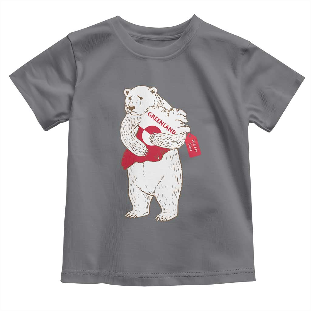 Greenland Is Not For Sale Toddler T Shirt Greenland Bear Hug TS11 Charcoal Print Your Wear