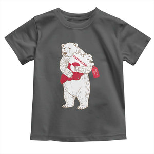 Greenland Is Not For Sale Toddler T Shirt Greenland Bear Hug TS11 Dark Heather Print Your Wear