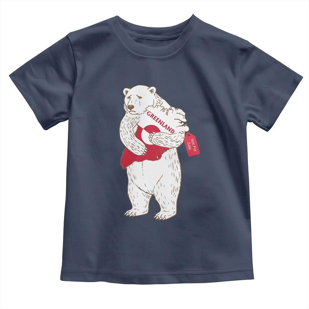 Greenland Is Not For Sale Toddler T Shirt Greenland Bear Hug TS11 Navy Print Your Wear