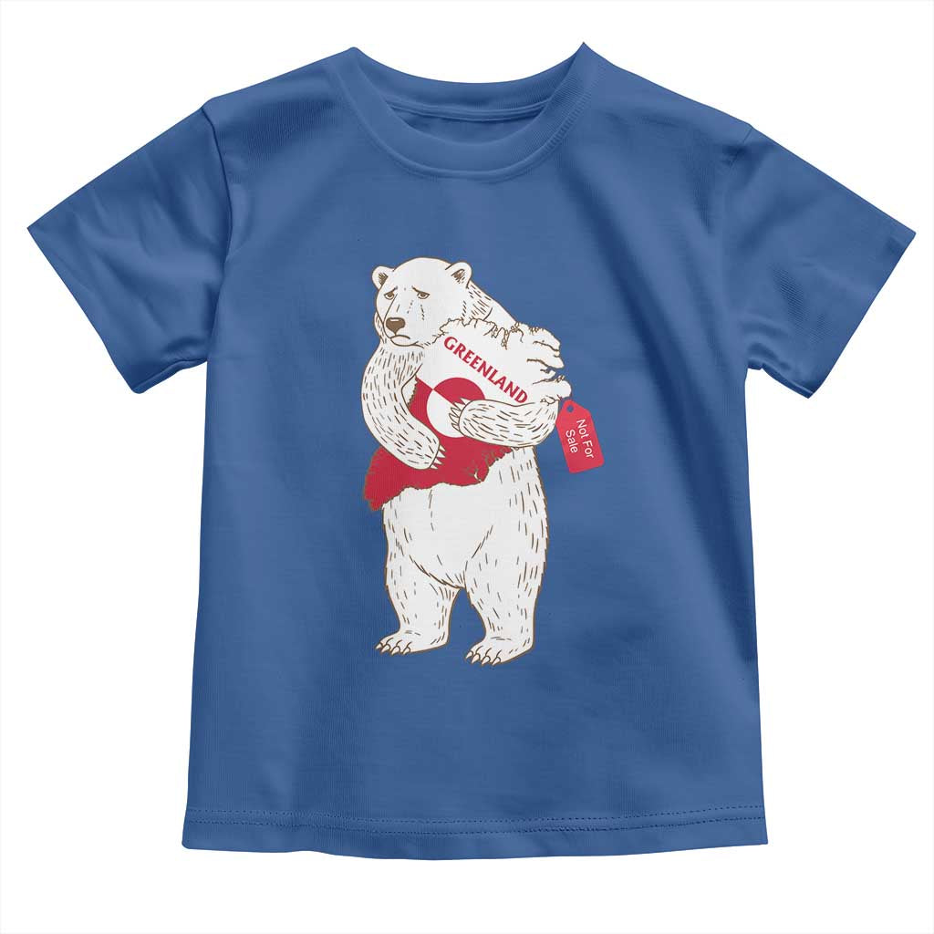 Greenland Is Not For Sale Toddler T Shirt Greenland Bear Hug TS11 Royal Blue Print Your Wear