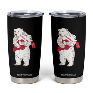 Greenland Is Not For Sale Tumbler Cup Greenland Bear Hug TS11 Black Print Your Wear