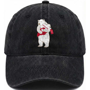 Greenland Is Not For Sale Washed Cotton Baseball Cap Greenland Bear Hug TS11 Print Your Wear