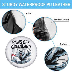 Paws Off Greenland Spare Tire Cover Resist Polar Bear Political Satire TS11 Print Your Wear