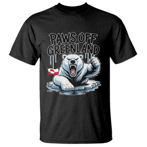 Paws Off Greenland T Shirt Resist Polar Bear Political Satire TS11 Black Print Your Wear