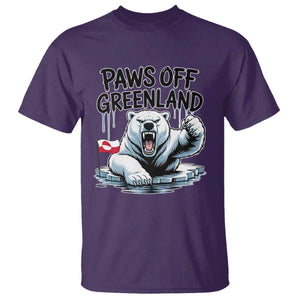 Paws Off Greenland T Shirt Resist Polar Bear Political Satire TS11 Purple Print Your Wear