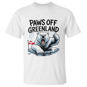 Paws Off Greenland T Shirt Resist Polar Bear Political Satire TS11 White Print Your Wear