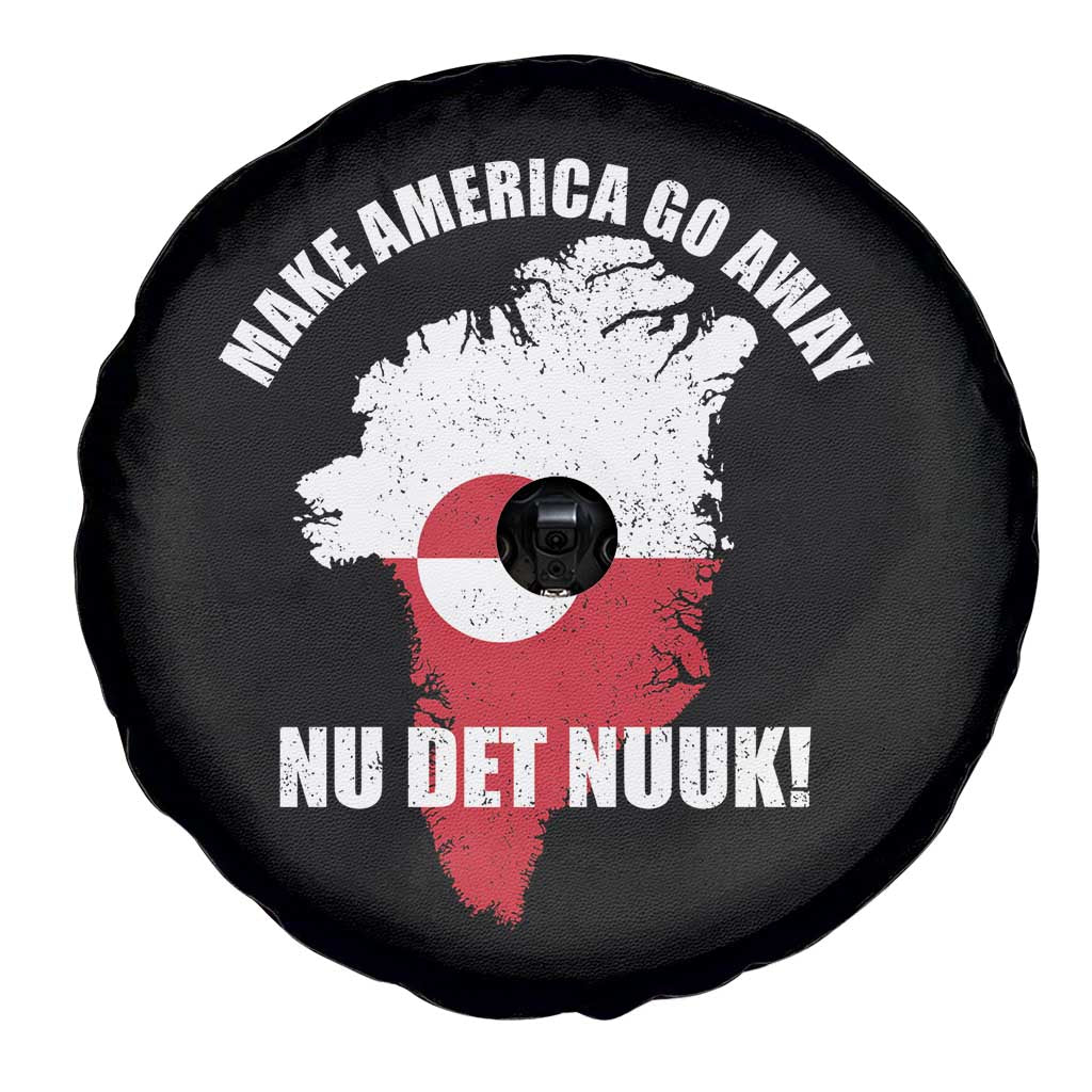 Nu Det Nuuk Make America Go Away Spare Tire Cover Support Greenland Political Statement TS11 Print Your Wear