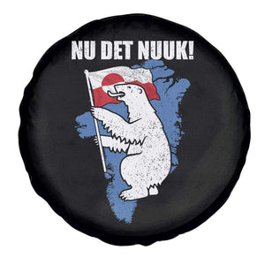 Nu Det Nuuk Nows Enough Spare Tire Cover Funny Saying Bear Greenlandic Flag TS11 Print Your Wear