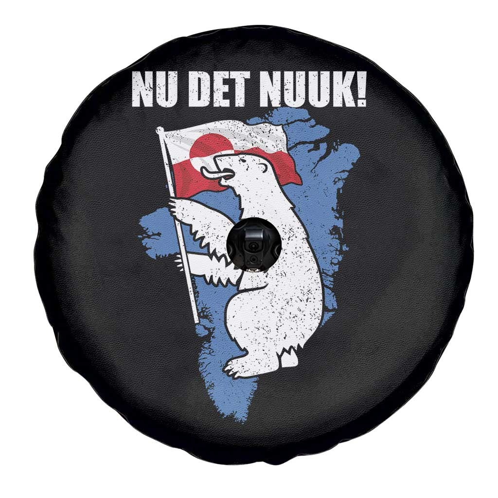Nu Det Nuuk Nows Enough Spare Tire Cover Funny Saying Bear Greenlandic Flag TS11 Print Your Wear