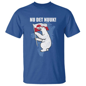 Nu Det Nuuk Nows Enough T Shirt Funny Saying Bear Greenlandic Flag TS11 Royal Blue Print Your Wear