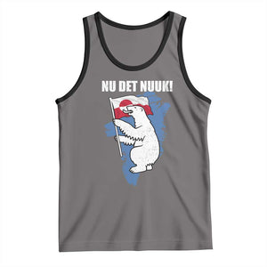 Nu Det Nuuk Nows Enough Tank Top Funny Saying Bear Greenlandic Flag TS11 Deep Heather Black Print Your Wear