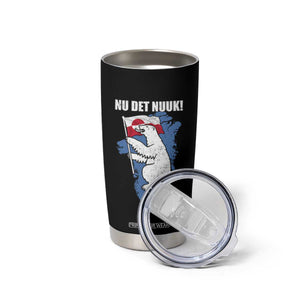 Nu Det Nuuk Nows Enough Tumbler Cup Funny Saying Bear Greenlandic Flag TS11 Print Your Wear