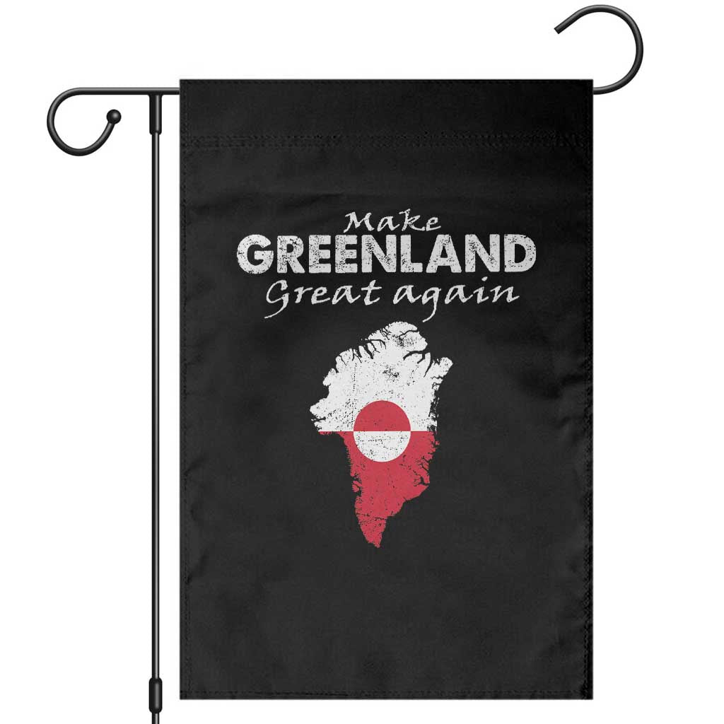 Make Greenland Great Again Garden Flag Act USA 51st State Greenland TS11 Black Print Your Wear
