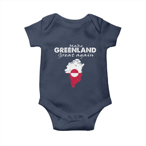 Make Greenland Great Again Baby Onesie Act USA 51st State Greenland TS11 Navy Print Your Wear
