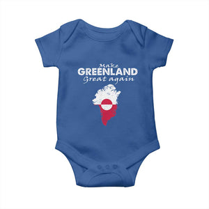 Make Greenland Great Again Baby Onesie Act USA 51st State Greenland TS11 Royal Blue Print Your Wear