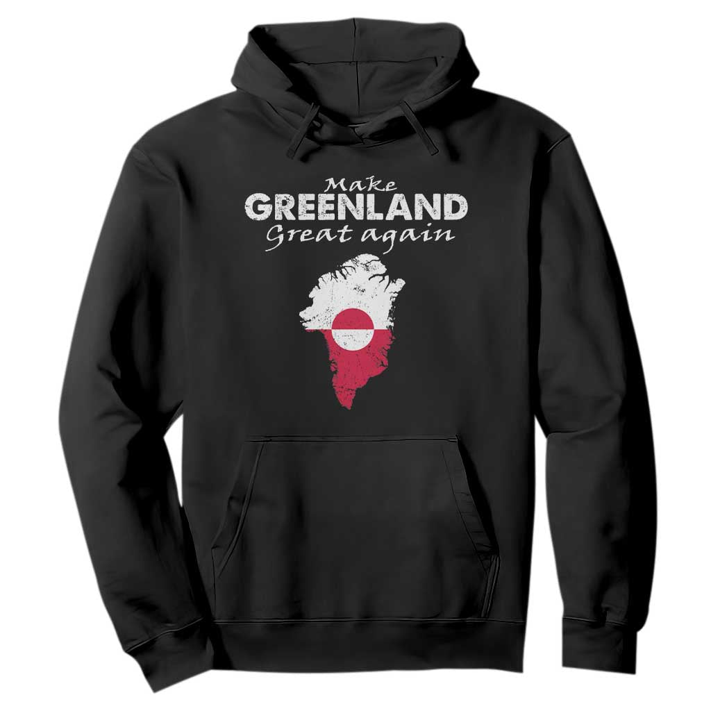 Make Greenland Great Again Hoodie Act USA 51st State Greenland TS11 Black Print Your Wear