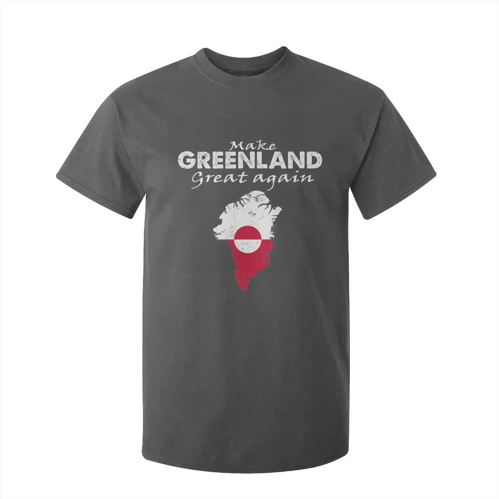 Make Greenland Great Again T Shirt For Kid Act USA 51st State Greenland TS11 Dark Heather Print Your Wear