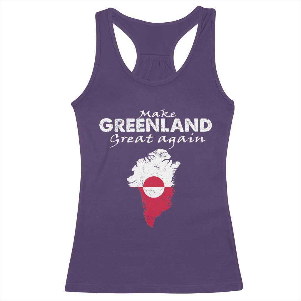 Make Greenland Great Again Racerback Tank Top Act USA 51st State Greenland TS11 Purple Print Your Wear