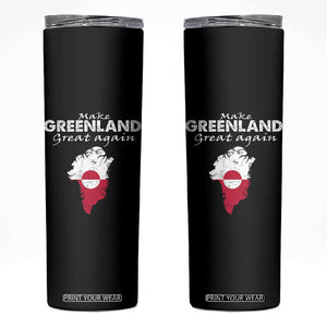 Make Greenland Great Again Skinny Tumbler Act USA 51st State Greenland TS11 Black Print Your Wear