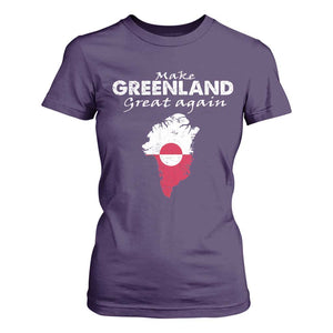 Make Greenland Great Again T Shirt For Women Act USA 51st State Greenland TS11 Purple Print Your Wear