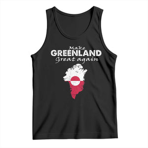 Make Greenland Great Again Tank Top Act USA 51st State Greenland TS11 Black Print Your Wear
