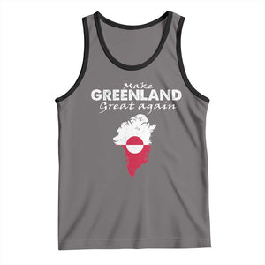 Make Greenland Great Again Tank Top Act USA 51st State Greenland TS11 Deep Heather Black Print Your Wear